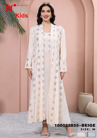 Vera Elegant Embroidered Layered Maxi Dress
