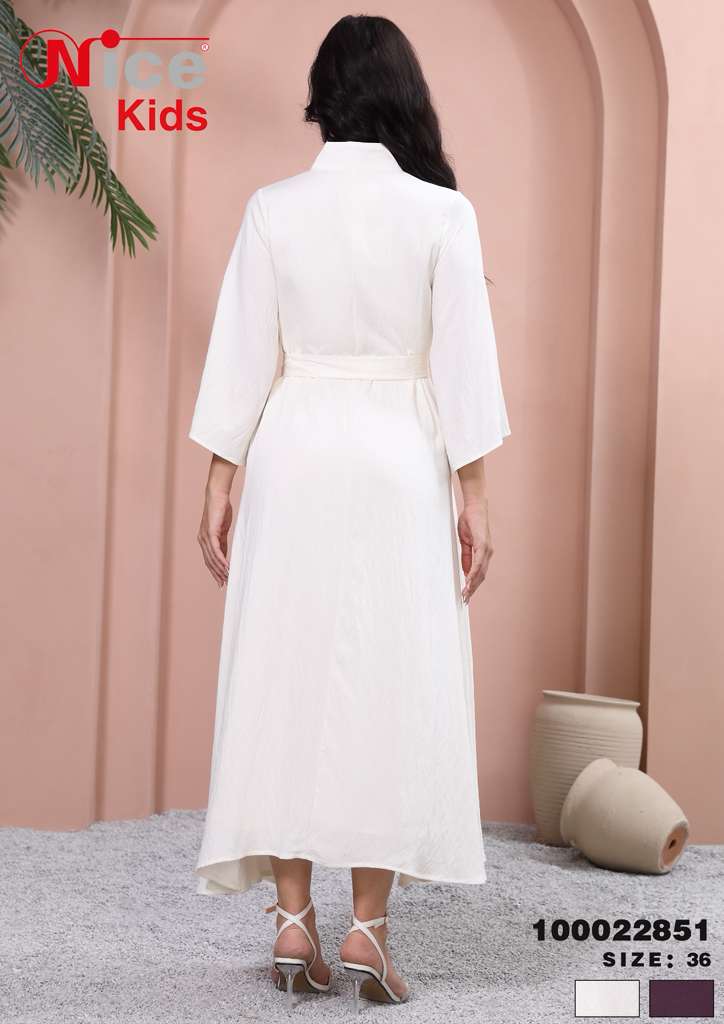 Vera Elegant Embroidered Waist-Tie Midi Dress