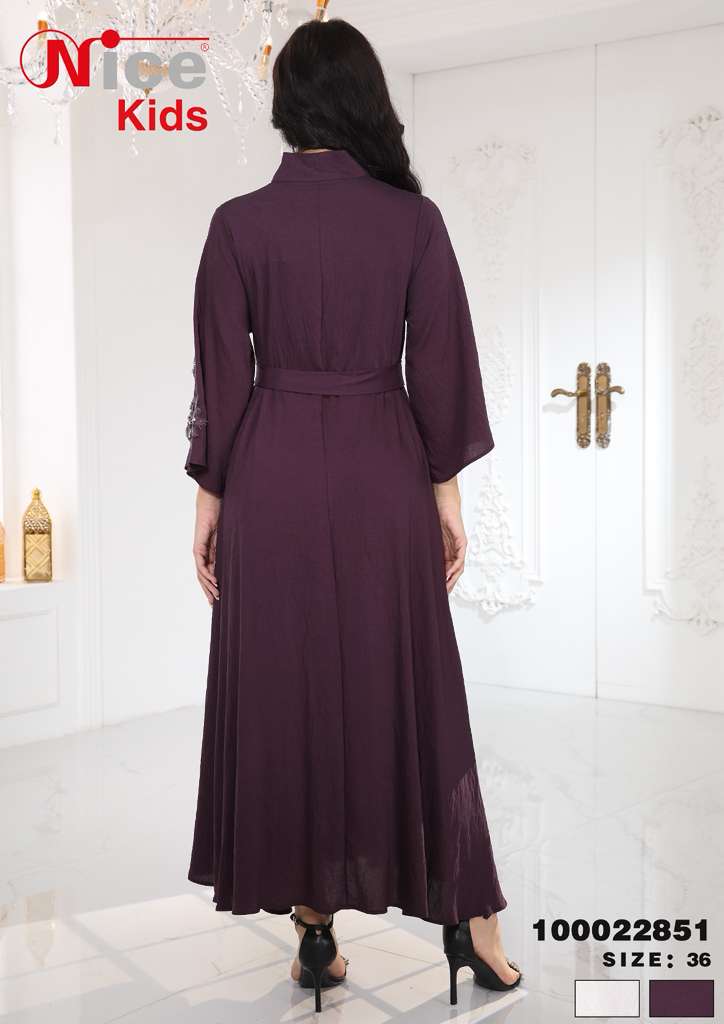 Vera Elegant Embroidered Waist-Tie Midi Dress