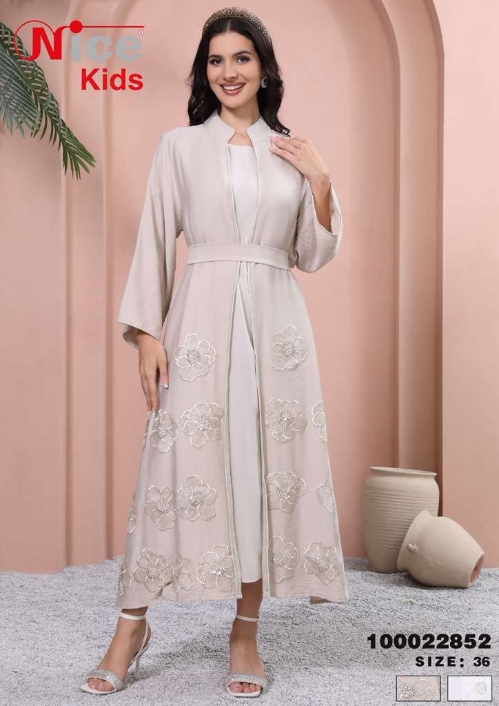 Vera Floral Embroidered Layered Dress Set