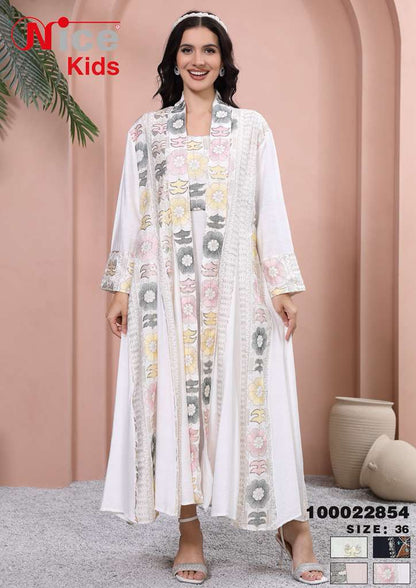 Vera Luxe Patterned Layered Maxi Dress