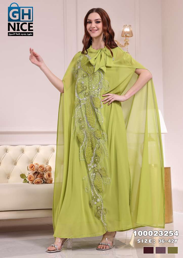 VERA Embellished Cape Maxi Dress
