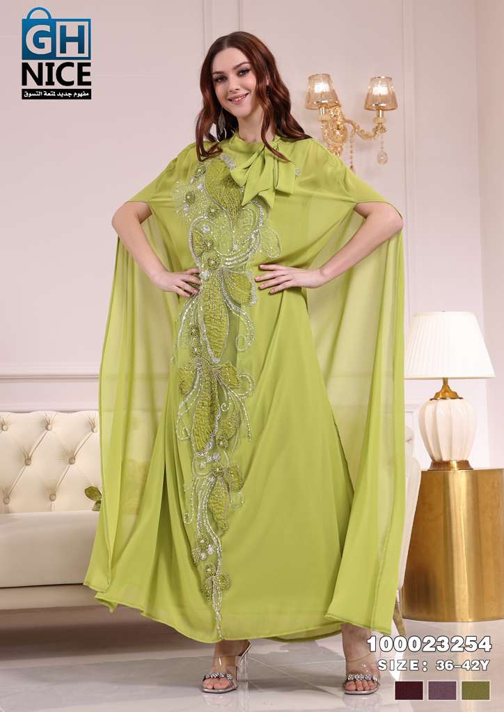 VERA Embellished Cape Maxi Dress