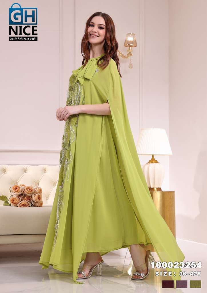 VERA Embellished Cape Maxi Dress