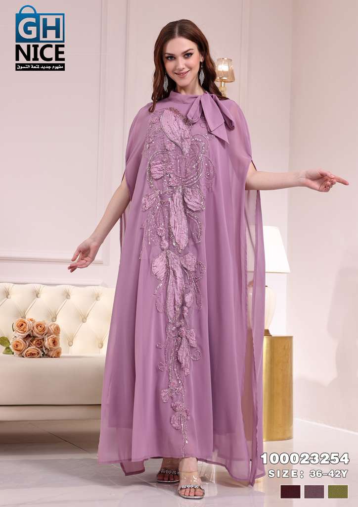 VERA Embellished Cape Maxi Dress