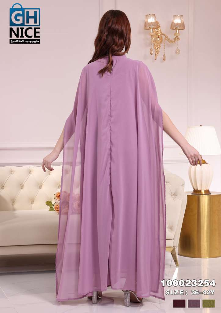 VERA Embellished Cape Maxi Dress