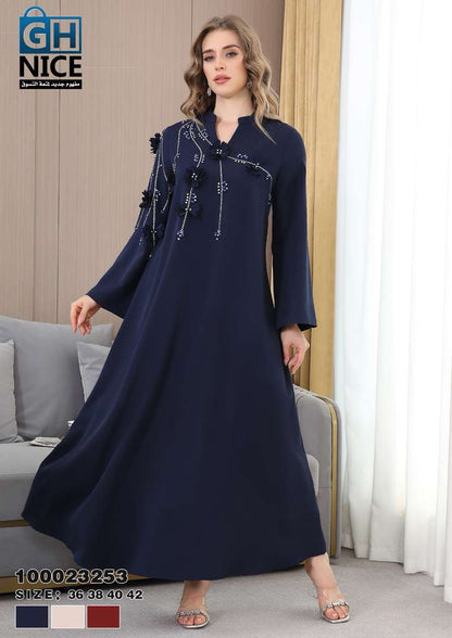 VERA Embellished Floral Maxi Dress